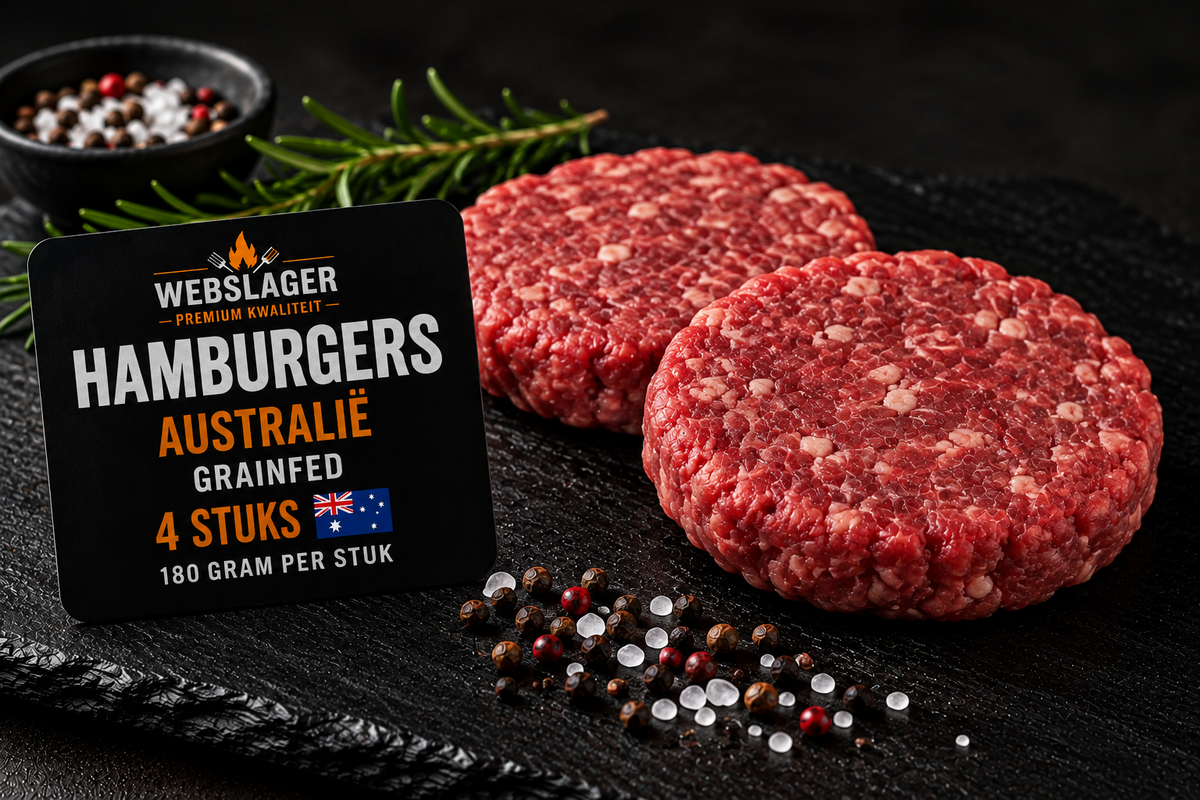 Hamburgers 4 stuks | Australié | 180 gram per stuk